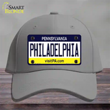 Philadelphia Pennsylvania State Novelty License Plate Hat Cotton / Gray