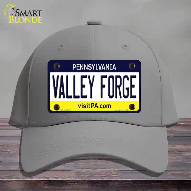 Valley Forge Pennsylvania State Novelty License Plate Hat Cotton / Gray