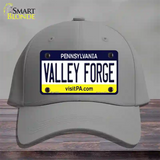 Valley Forge Pennsylvania State Novelty License Plate Hat Cotton / Gray