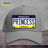 Princess Pennsylvania State Novelty License Plate Hat Cotton / Gray