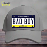 Bad Boy Pennsylvania State Novelty License Plate Hat Cotton / Gray