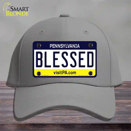 Blessed Pennsylvania State Novelty License Plate Hat Cotton / Gray