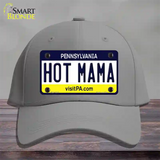 Hot Mama Pennsylvania State Novelty License Plate Hat Cotton / Gray