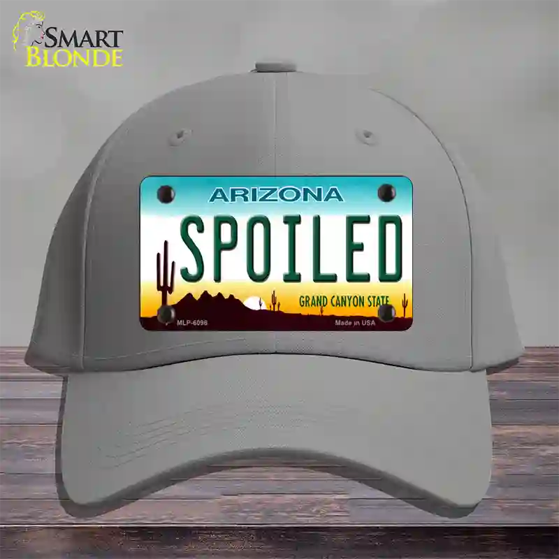 Arizona Spoiled Novelty License Plate Hat Cotton / Gray