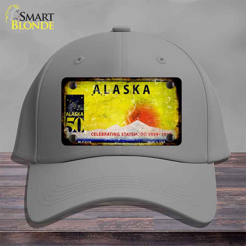 Alaska State Rusty Novelty License Plate Hat HAT-MLP-8119
