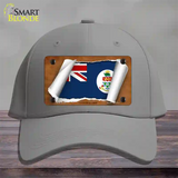 Cayman Islands Flag Scroll Novelty License Plate Hat Cotton / Gray