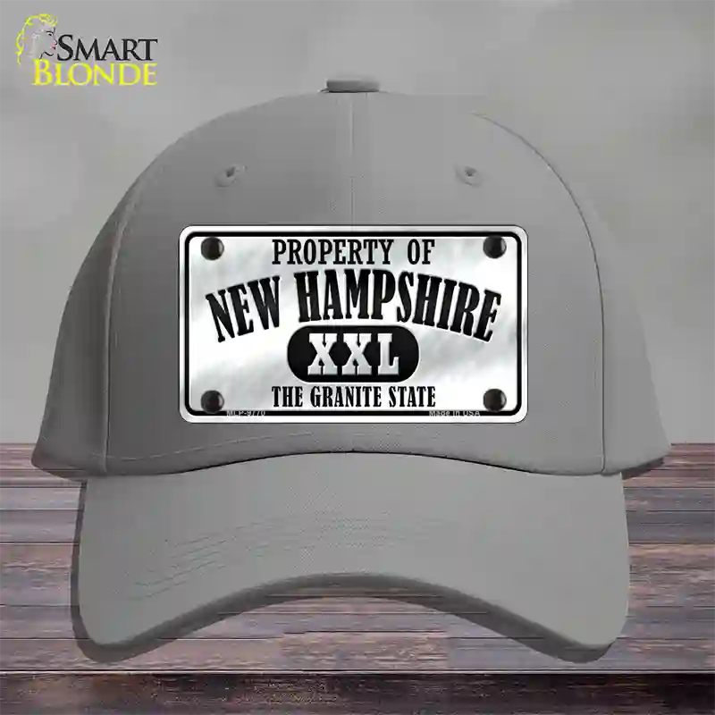 Property Of New Hampshire Novelty License Plate Hat Cotton / Gray