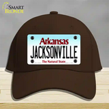 Jacksonville Arkansas Novelty License Plate Hat Cotton / Dark Brown