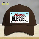 Blessed Arkansas Novelty License Plate Hat Cotton / Dark Brown