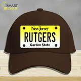 Rutgers New Jersey Novelty License Plate Hat Cotton / Dark Brown