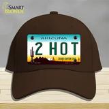 2 Hot Arizona Novelty License Plate Hat Cotton / Dark Brown