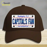 Capitals Fan Washington DC Novelty License Plate Hat Cotton / Dark Brown