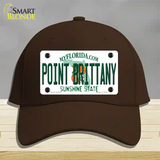 Florida Point Brittany Novelty License Plate Hat Cotton / Dark Brown