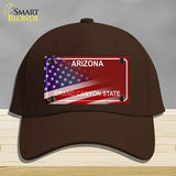 Arizona with American Flag Novelty License Plate Hat HAT-MLP-12471
