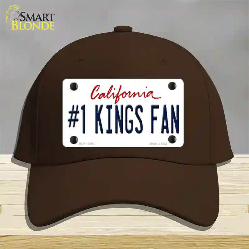 Number 1 Kings Fan California Novelty License Plate Hat Tag Cotton Dark Brown