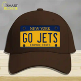 New York Go Jets Novelty License Plate Hat Tag Cotton Dark Brown