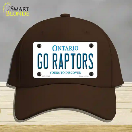 Go Raptors Novelty License Plate Hat Tag Cotton / Dark Brown