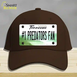 Number 1 Predators Fan Novelty License Plate Hat Tag Cotton Dark Brown