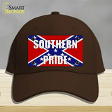 Southern Pride Confederate Novelty License Plate Hat Tag Cotton / Dark Brown
