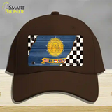 Georgia Racing Flag Novelty License Plate Hat Tag Cotton Dark Brown