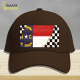 North Carolina Racing Flag Novelty License Plate Hat Tag Cotton Dark Brown