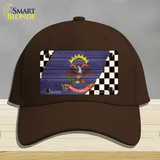 North Dakota Racing Flag Novelty License Plate Hat Tag Cotton Dark Brown