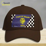 Oregon Racing Flag Novelty License Plate Hat Tag Cotton Dark Brown