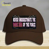 The Dork Side Novelty License Plate Hat Tag Cotton Dark Brown