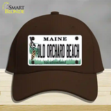 Old Orchard Beach Maine Novelty License Plate Hat Tag Cotton Dark Brown