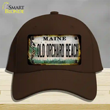 Old Orchard Beach Maine Rusty Novelty License Plate Hat Tag Cotton Dark Brown