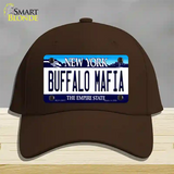 Buffalo Mafia New York Novelty License Plate Hat Tag Cotton Dark Brown