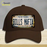 Bills Mafia New York Rusty Novelty License Plate Hat Tag Cotton Dark Brown