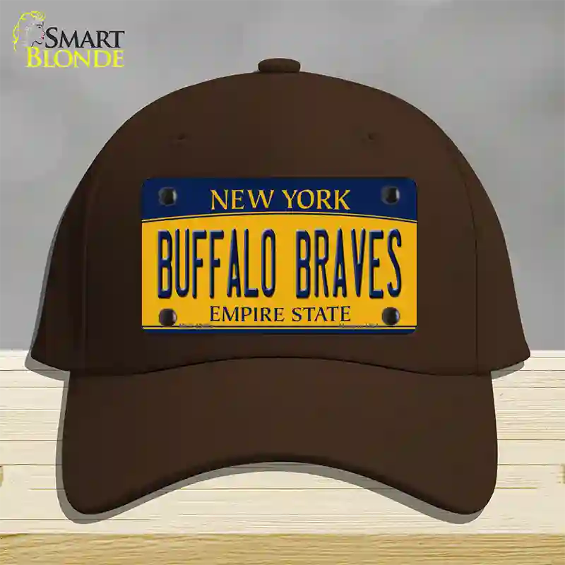 Buffalo Braves New York Novelty License Plate Hat Tag Cotton Dark Brown