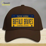 Buffalo Braves New York Novelty License Plate Hat Tag Cotton Dark Brown