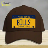 Bills New York Yellow Novelty License Plate Hat Tag Cotton Dark Brown