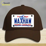 Waxhaw North Carolina Novelty License Plate Hat Tag Cotton Dark Brown