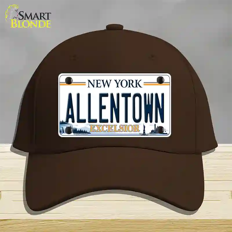 Allentown Excelsior New York Novelty License Plate Hat Tag Cotton Dark Brown