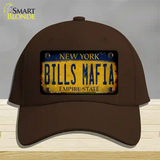 Bills Mafia New York Yellow Rusty Novelty License Plate Hat Tag Cotton Dark Brown