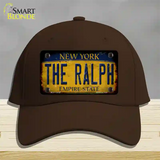 The Ralph New York Rusty Novelty License Plate Hat Tag Cotton Dark Brown