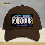 Go Bills New York Rusty Novelty License Plate Hat Tag Cotton Dark Brown