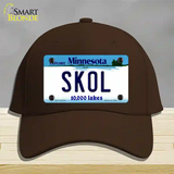 Skol Minnesota Novelty License Plate Hat Cotton / Dark Brown