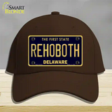 Rehoboth Delaware Novelty License Plate Hat Cotton / Dark Brown