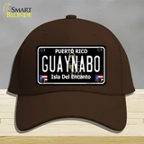 Guaynabo Puerto Rico Black Novelty License Plate Hat Cotton / Dark Brown