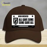 New Mexico POW MIA Some Gave All Novelty License Plate Hat Cotton / Dark Brown