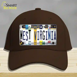West Virginia License Plate Art Novelty License Plate Hat Cotton / Dark Brown