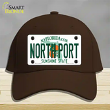 North Port Florida Novelty License Plate Hat Cotton / Dark Brown