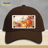 Autumn Pumpkins & Leaves Novelty License Plate Hat HAT-MLP-14516