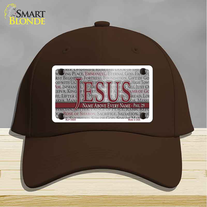 Jesus Name Above Every Name Novelty License Plate Hat HAT-MLP-14525