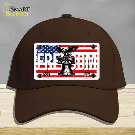 Freedom Liberty Bell Novelty License Plate Hat HAT-MLP-14547 Cotton Dark Brown
