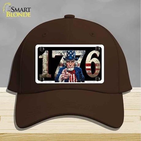 1776 Uncle Sam Novelty License Plate Hat HAT-MLP-14548 Cotton Dark Brown